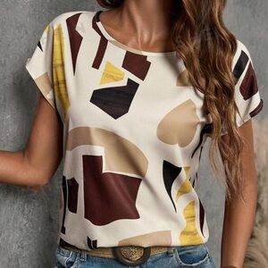 Neutral colored blouse